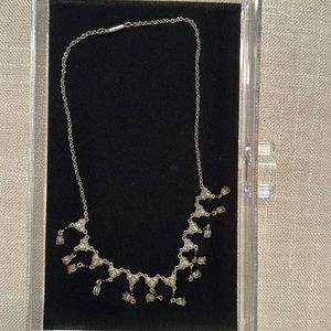 Necklace with black beads